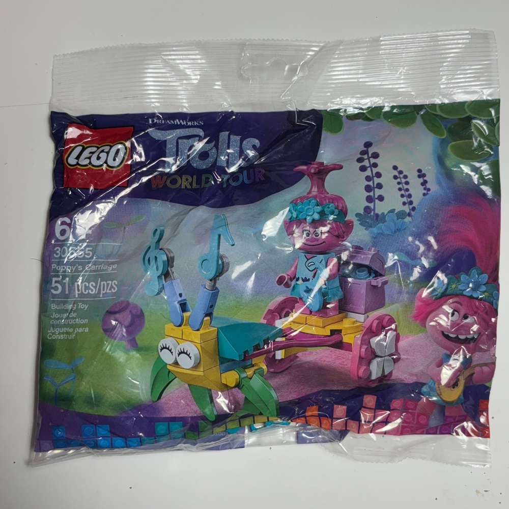 Lego Trolls:  Poppy's Carriage 30555 51 pc set - retired